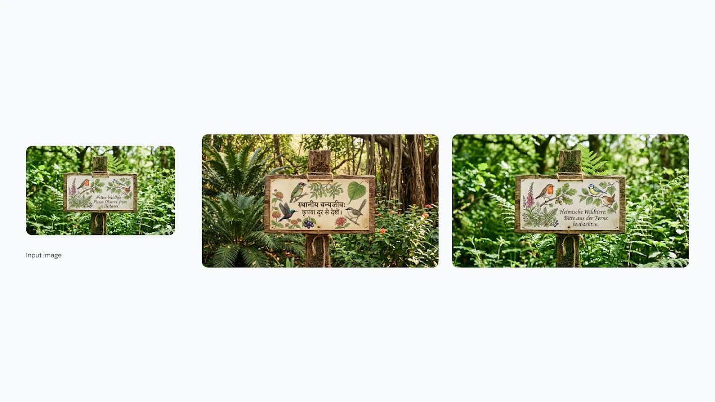 Wildlife Sign — Localized to Hindi & German