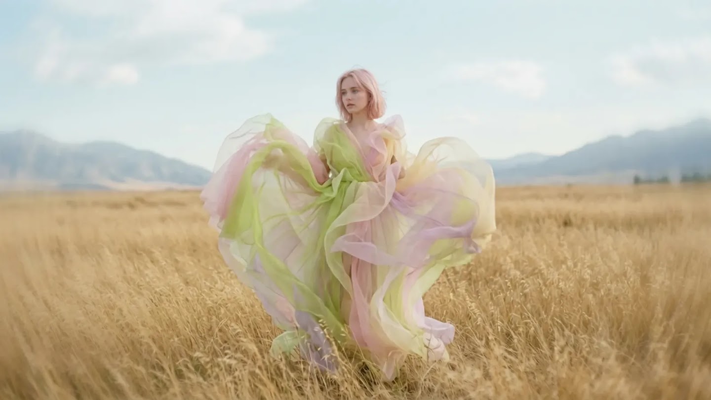 Ethereal Fashion — Wheat Field Portrait