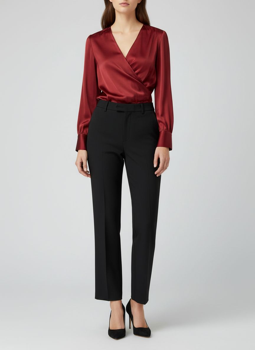 AI virtual clothes try on result showing woman dressed in selected outfit by Nano Banana