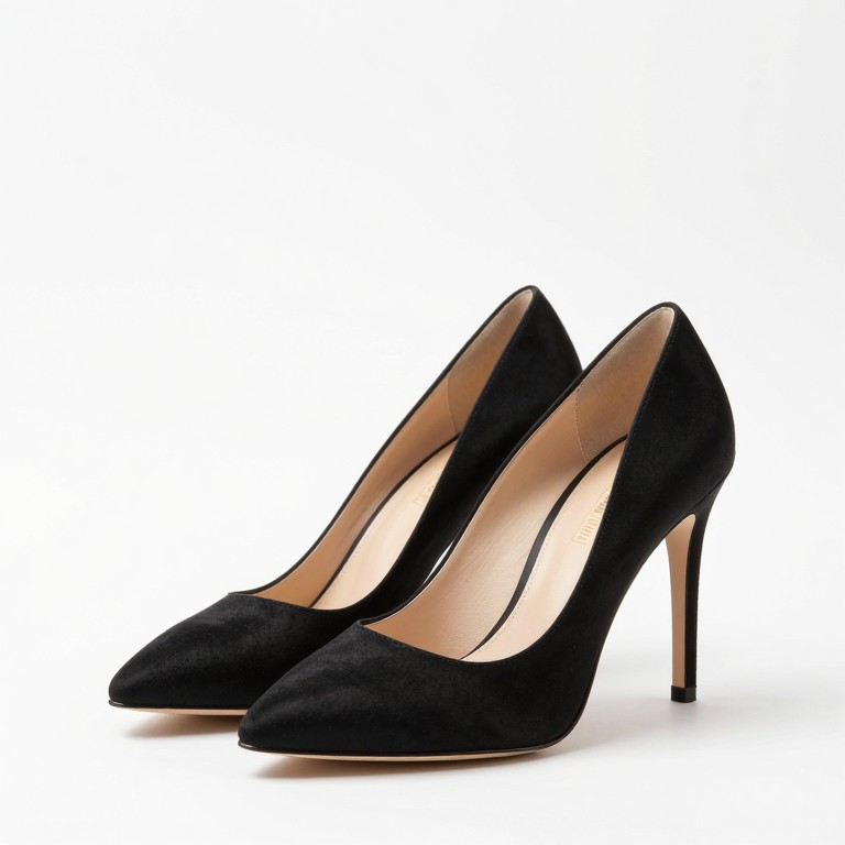 Black stiletto heels for virtual clothes try on